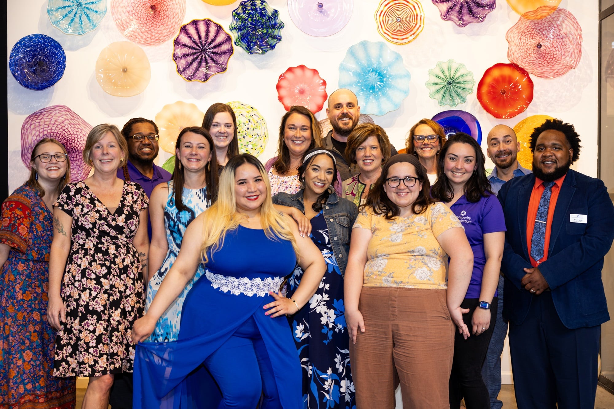 A picture of our smiling staff at the 2026 Client Celebration
